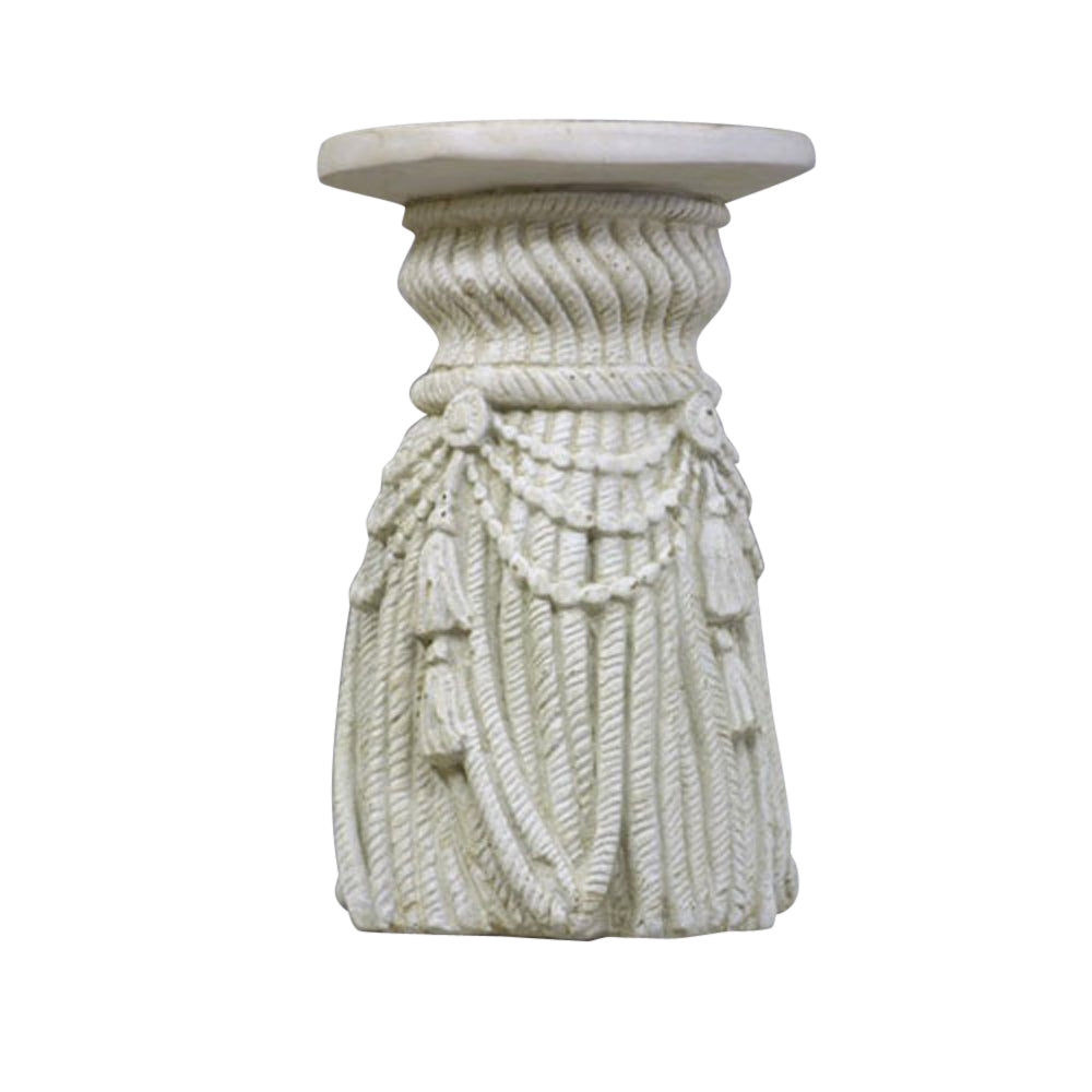 Tassel Pedestal 18 - Pedestal Sculpture - XoticBrands Home Decor