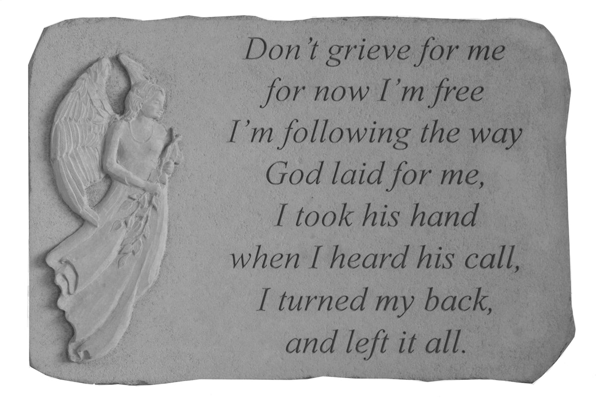  Don’t Grieve… Memorial Garden Stone Décor, Memorial & Inspirational, Kayberry, XoticBrands Home Decor