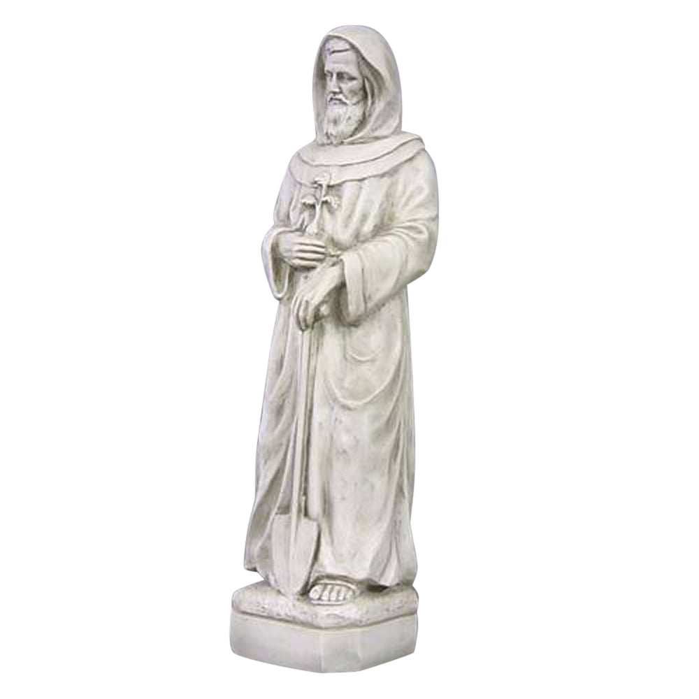 Saint Fiacre 25 Religious Sculpture - XoticBrands Home Decor