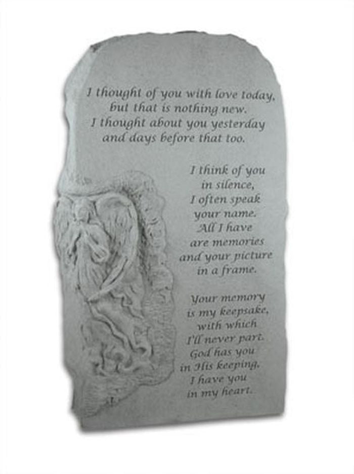 Angel Obelisk W/I Thought Of You... Memorial Garden Cross - XoticBrands Home Decor