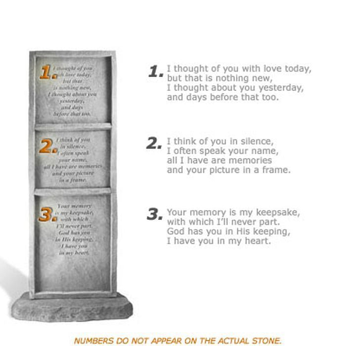 I Thought Of You - Totem Memorial Pet Stone - XoticBrands Home Decor