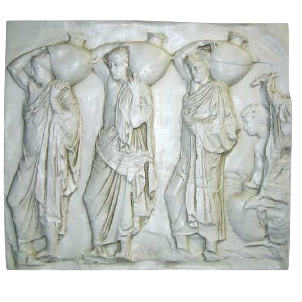 Urn Carrier Frieze  Wall Decor - XoticBrands Home Decor