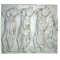 Urn Carrier Frieze  Wall Decor - XoticBrands Home Decor