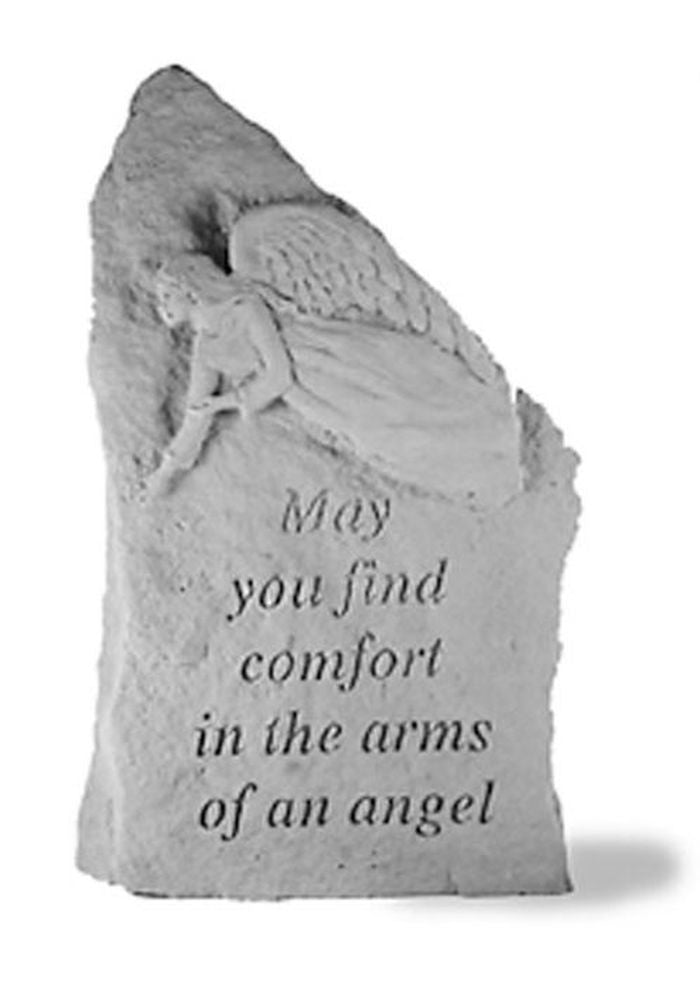 May You Find Comfort../W Angel Sm. Totem Memorial Garden Stone - XoticBrands Home Decor
