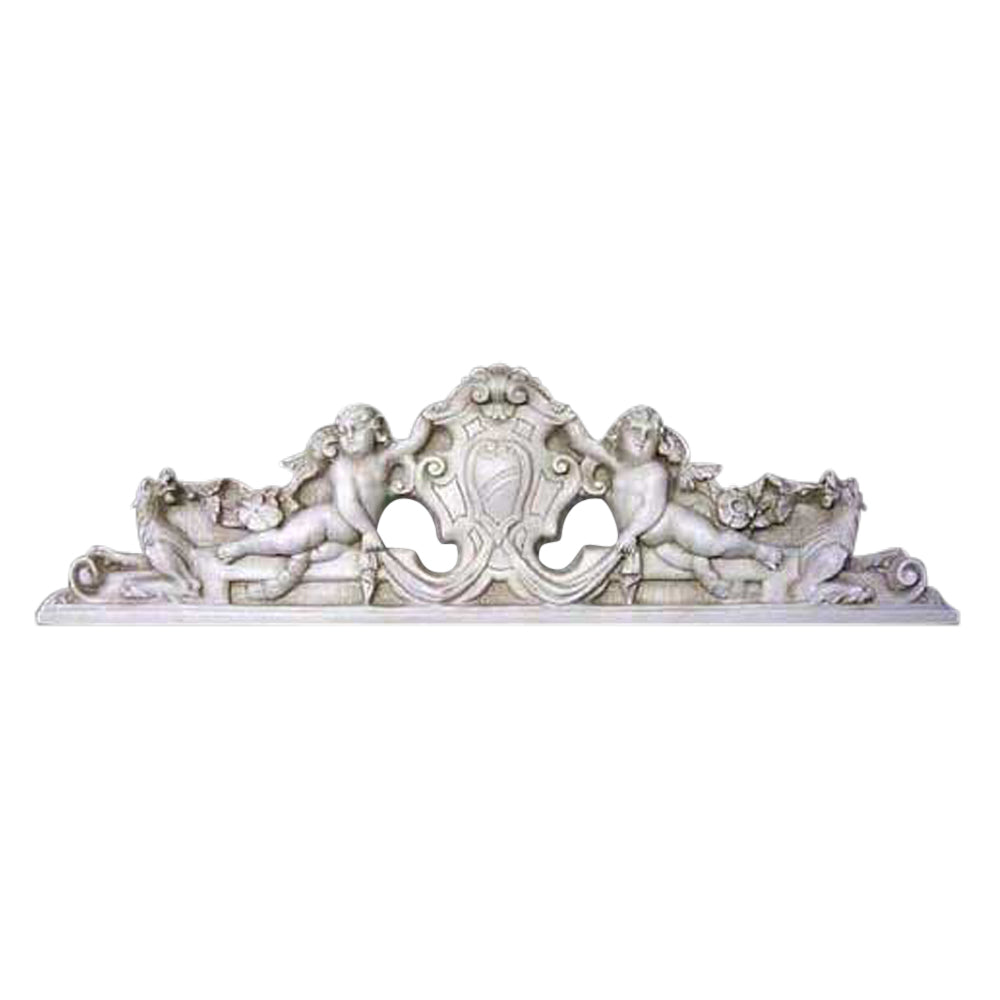 Devonshire Wall Pediment - Architectural   Over Decor Plaques - XoticBrands Home Decor