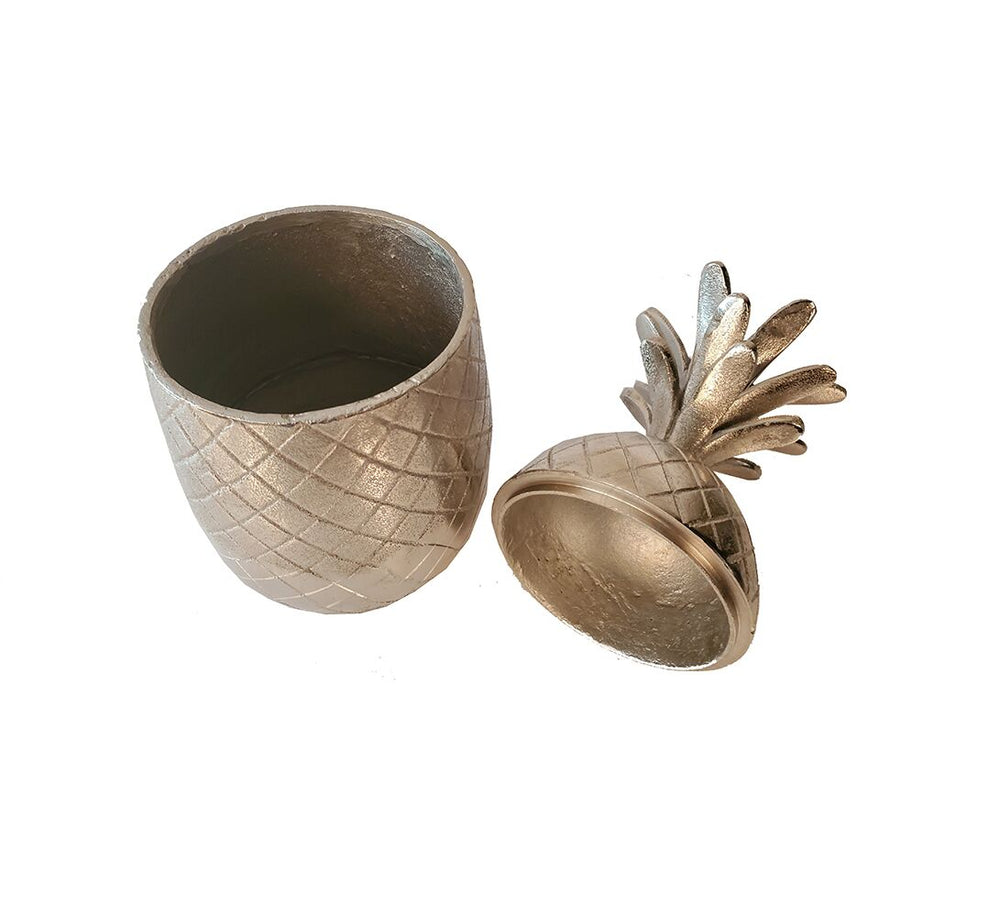  Aluminium Pineapple Storage Decor, Home Accent, XoticBrands, XoticBrands Home Decor