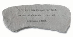 Do Not Go Where The Path...(Bench) Garden Bench - XoticBrands Home Decor