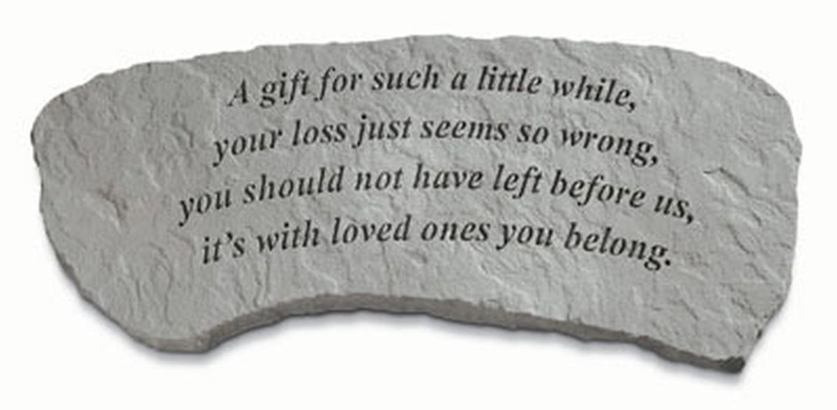 A Gift For Such A Little While...(Bench) Garden Bench - XoticBrands Home Decor