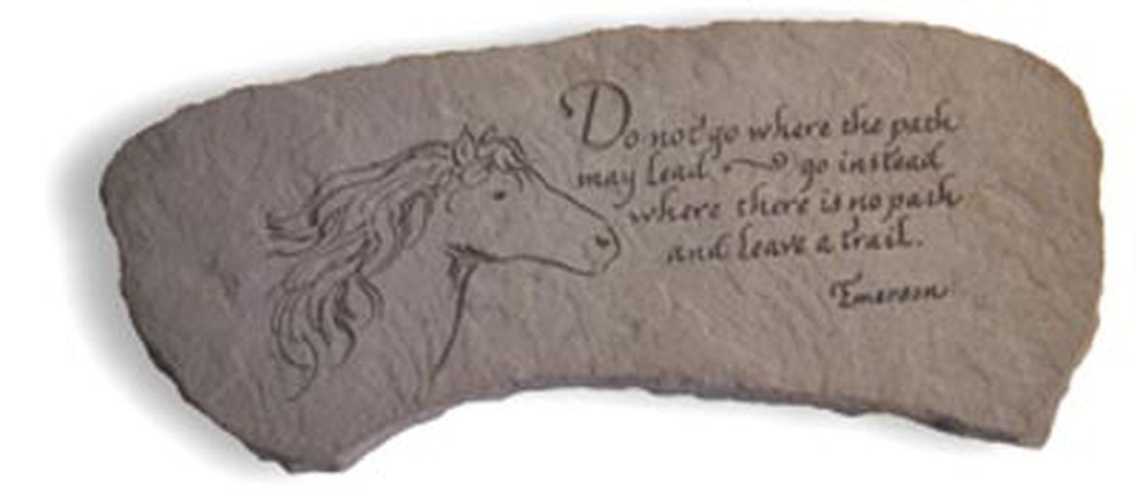 Do Not Go Where...W/Horse (Small Bench) Garden Bench - XoticBrands Home Decor