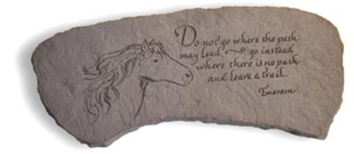 Do Not Go Where...W/Horse (Small Bench) Garden Bench - XoticBrands Home Decor