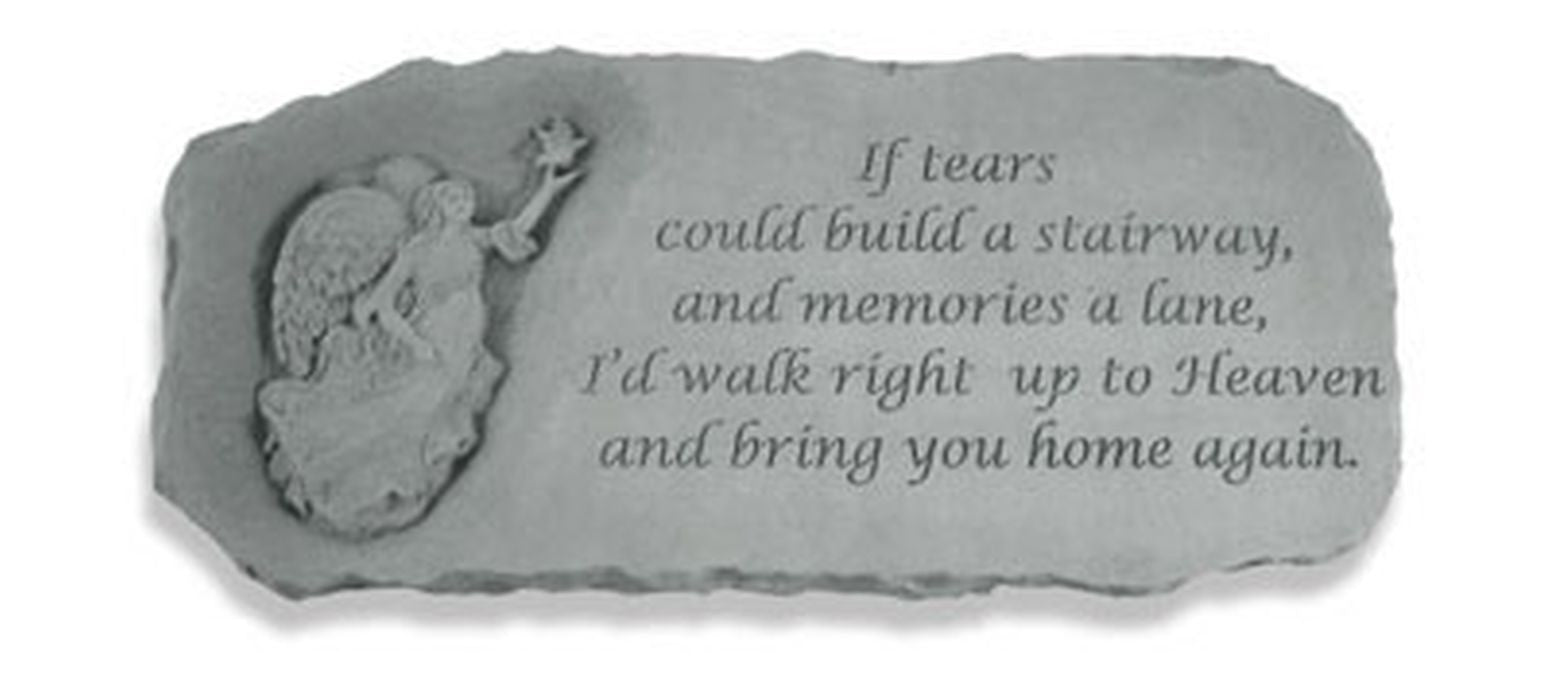 Angel Bench W/ If Tears Could... Garden Bench - XoticBrands Home Decor