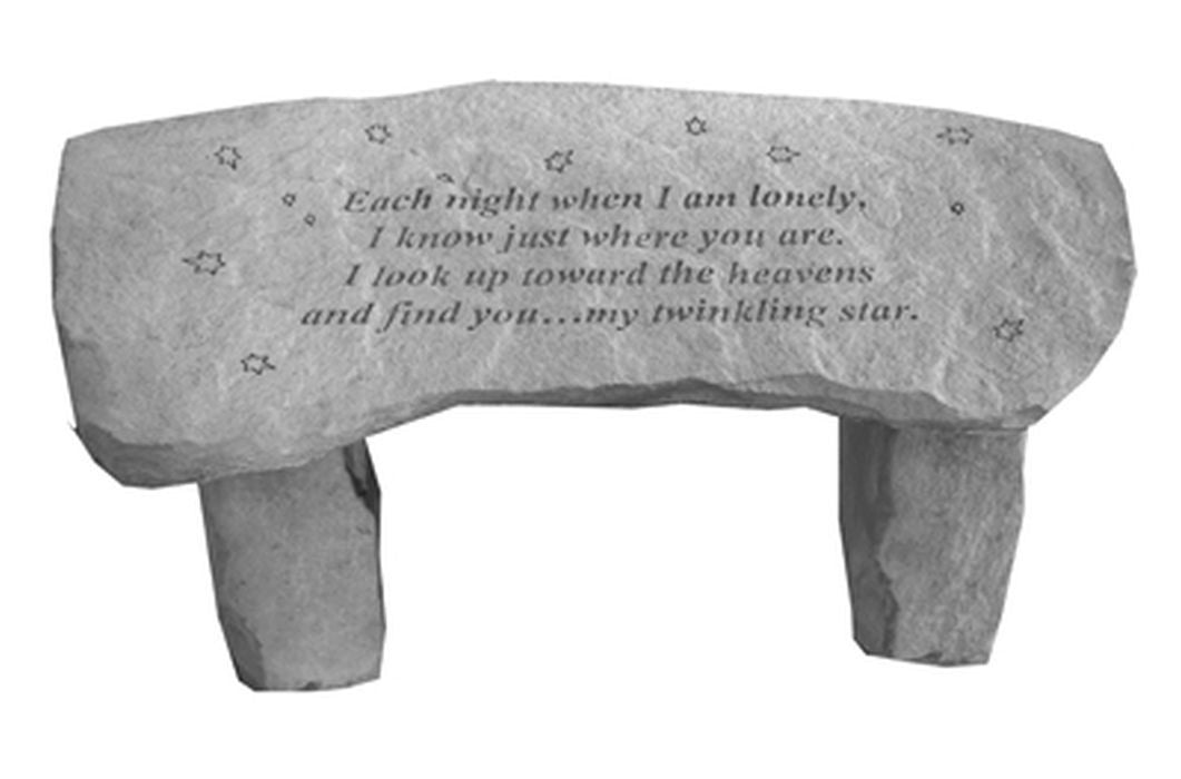 Each Night When I Am...Bench Garden Bench - XoticBrands Home Decor
