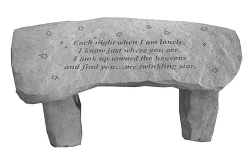 Each Night When I Am...Bench Garden Bench - XoticBrands Home Decor