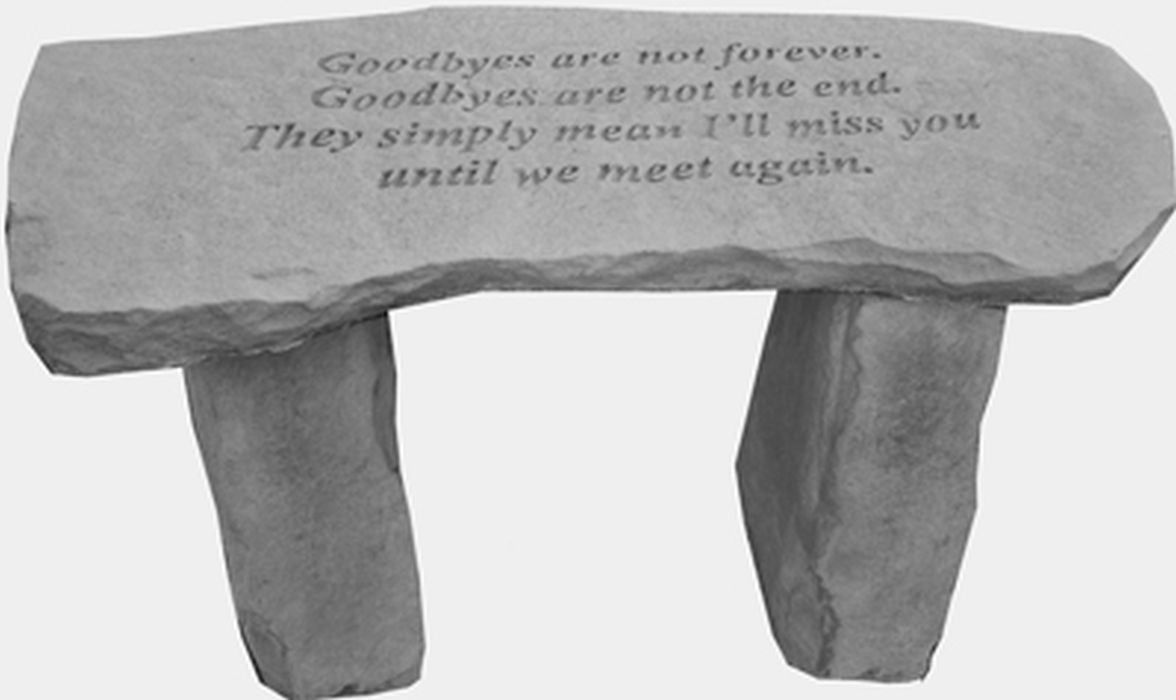 Goodbyes Are Not...Bench Garden Bench - XoticBrands Home Decor