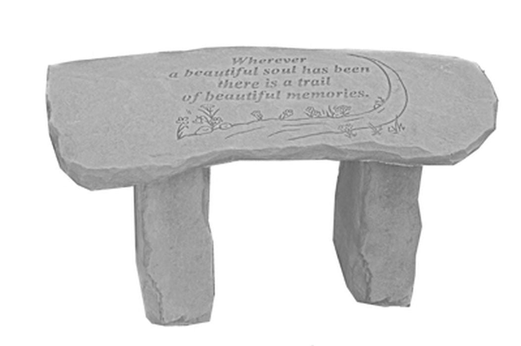 Wherever A Beautiful Soul...Bench Garden Bench - XoticBrands Home Decor