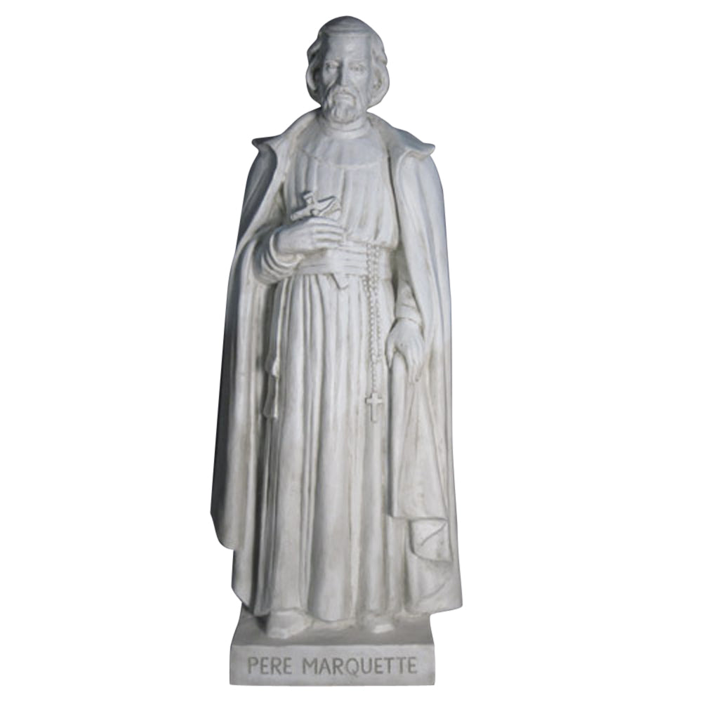 Father Marquette Religious Sculpture - XoticBrands Home Decor