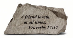A Friend Loveth At All Times. Memorial Garden Stone - XoticBrands Home Decor