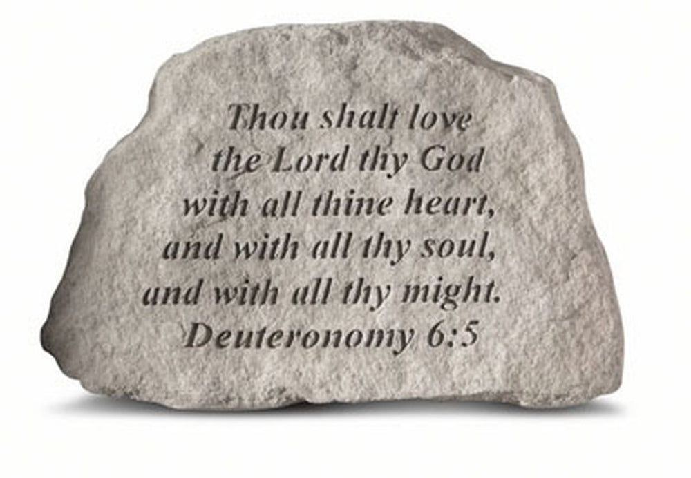 Thou Shalt Love The Lord Thy God... Memorial Garden Stone - XoticBrands Home Decor