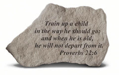 Train Up A Child In The Way He... Memorial Garden Stone - XoticBrands Home Decor