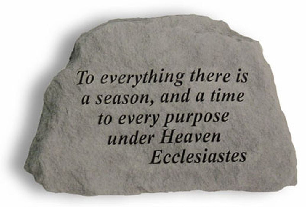To Everything There Is A Season... Memorial Garden Stone - XoticBrands Home Decor