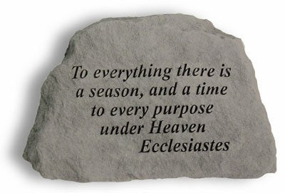 To Everything There Is A Season... Inspirational Garden Stone - XoticBrands Home Decor