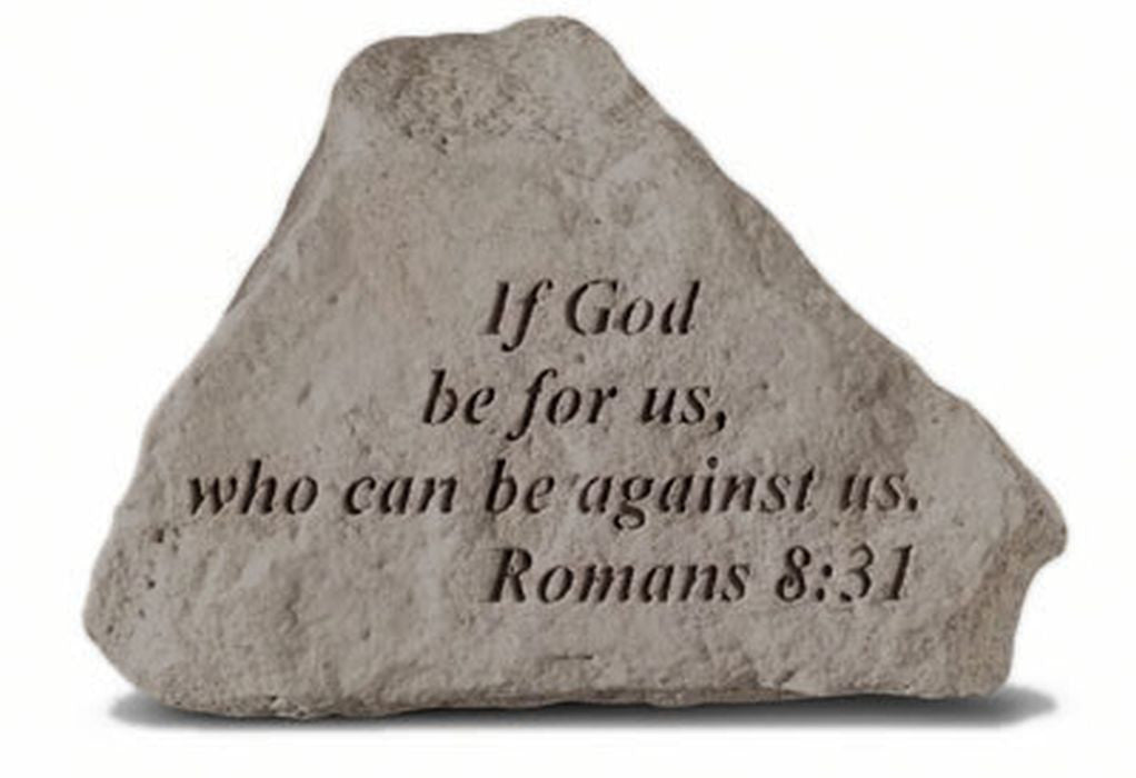 If God Be For Us... Memorial Garden Stone - XoticBrands Home Decor