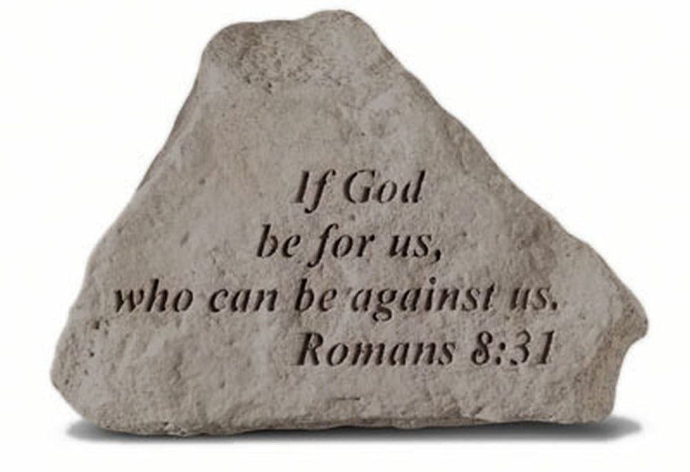 If God Be For Us... Memorial Garden Stone - XoticBrands Home Decor
