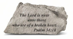 The Lord Is Near Unto Those... Inspirational Garden Stone - XoticBrands Home Decor