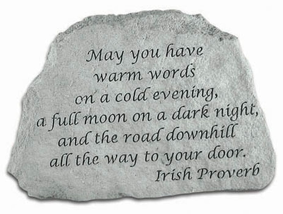 May You Have Warm Words... Inspirational Garden Stone - XoticBrands Home Decor
