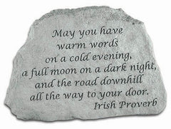 May You Have Warm Words... Inspirational Garden Stone - XoticBrands Home Decor