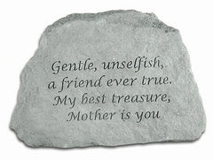 Gentle, Unselfish... Inspirational Garden Stone - XoticBrands Home Decor