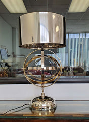  Aluminum Armillary Table Lamp, Home Accent, XoticBrands, XoticBrands Home Decor