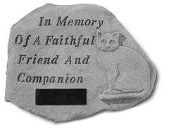 In Memory Of...W/Cat Personalized Memorial Pet Stone - XoticBrands Home Decor