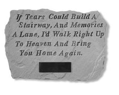 If Tears Could Build...Personalized Memorial Pet Stone - XoticBrands Home Decor