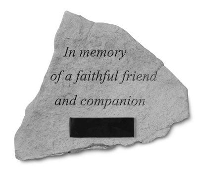 In Memory Of A Faithful...Personalized Memorial Pet Stone - XoticBrands Home Decor