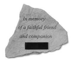 In Memory Of A Faithful...Personalized Memorial Pet Stone - XoticBrands Home Decor