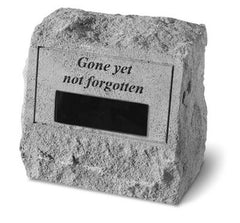 Headstone - Gone Yet Not... Memorial Pet Stone - XoticBrands Home Decor