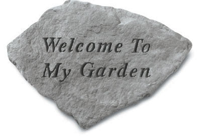  Welcome To My Garden Memorial Garden Stone Décor, Memorial & Inspirational, Kayberry, XoticBrands Home Decor
