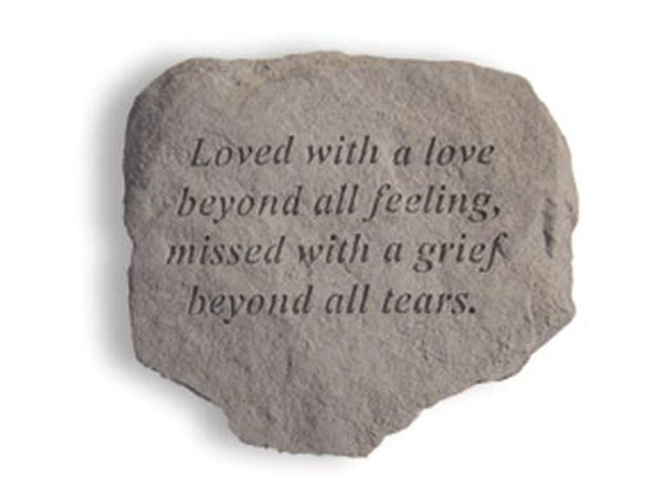 Loved With A Love... Memorial Garden Stone - XoticBrands Home Decor