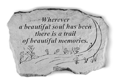  Wherever a beautiful… Memorial Garden Stone Décor, Memorial & Inspirational, Kayberry, XoticBrands Home Decor