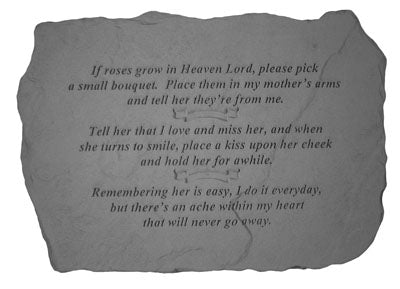  If roses grow in Heaven… Memorial Garden Stone Décor, Memorial & Inspirational, Kayberry, XoticBrands Home Decor