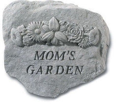 Mom'S Garden (With Flowers) Memorial Garden Stone - XoticBrands Home Decor