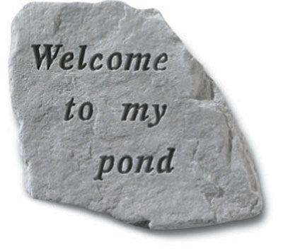  Welcome to my pond Memorial Garden Stone Décor, Memorial & Inspirational, Kayberry, XoticBrands Home Decor