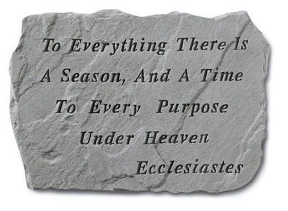 To Everything Is A Season... Memorial Garden Stone - XoticBrands Home Decor