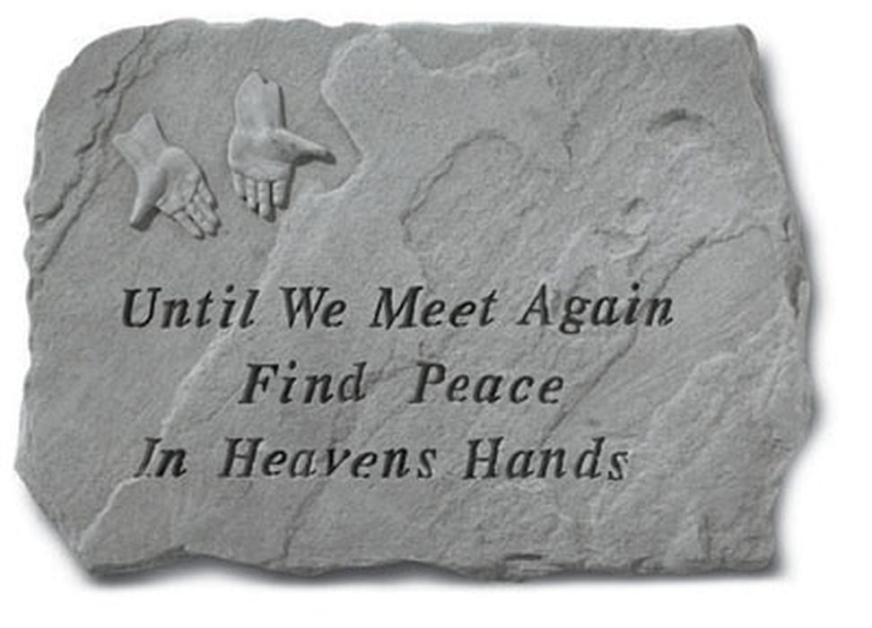 Until We Meet Again.... Memorial Garden Stone - XoticBrands Home Decor