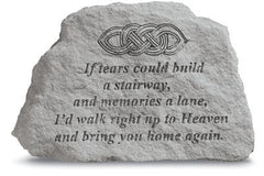 If Tears W/Celtic Knot Inspirational Garden Stone - XoticBrands Home Decor