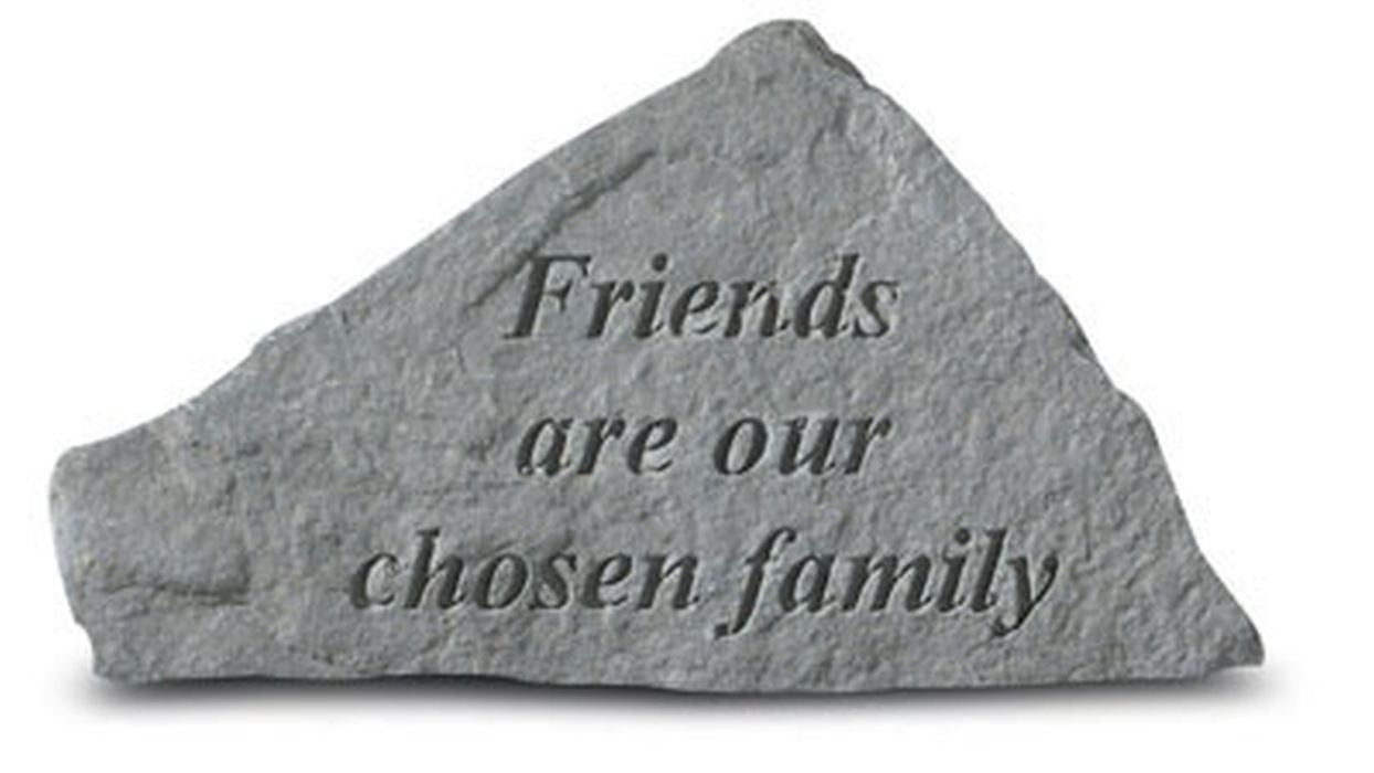 Friends Are Our Chosen Family Memorial Garden Stone - XoticBrands Home Decor
