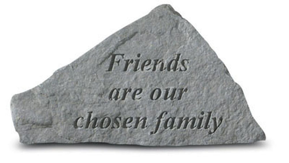 Friends Are Our Chosen Family Memorial Garden Stone - XoticBrands Home Decor