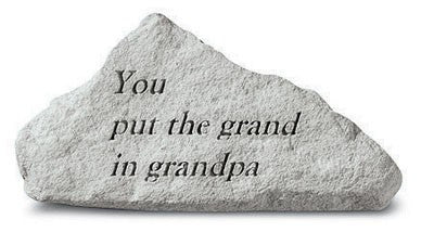 You Put The Grand Inspirational Garden Stone - XoticBrands Home Decor