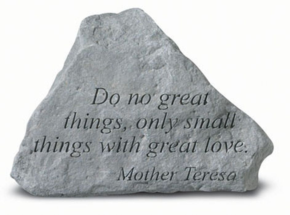 Do No Great Things Inspirational Garden Stone - XoticBrands Home Decor
